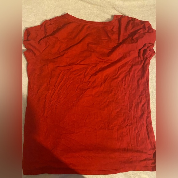 Calvin Klein jeans red shirt with black rhinestones, size X-Large - Picture 3 of 3
